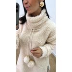 Blusa Teddy Gola Nude