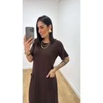 Vestido Maria Marrom