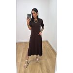 Vestido Maria Marrom