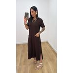 Vestido Maria Marrom