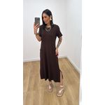 Vestido Maria Marrom