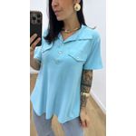 Camisa Emma Azul Bebê