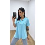 Camisa Emma Azul Bebê