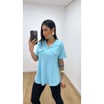 Camisa Emma Azul Bebê