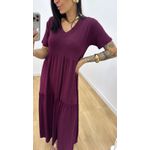 Vestido Sara Açaí