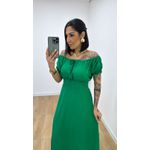 Vestido Rosa Verde Bandeira