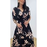 Vestido Tássia Estampado 2 Preto