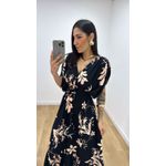 Vestido Tássia Estampado 2 Preto