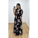 Vestido Tássia Estampado 2 Preto