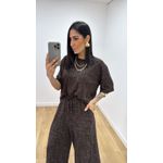 Conjunto Juliana Estampado Café