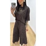 Conjunto Juliana Estampado Café