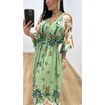 Vestido Talita Onça Verde