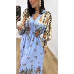 Vestido Talita Onça Azul
