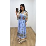 Vestido Talita Onça Azul