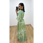 Vestido Talita Folhas Verde