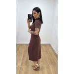 Vestido Envelope Marrom