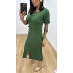 Vestido Arieli Verde Militar