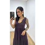 Vestido Aniele Marrom