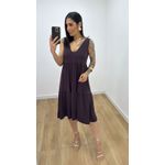 Vestido Aniele Marrom