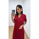 Vestido Jordana Vermelho Bordo