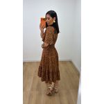 Vestido Clarice Marrom