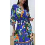 Vestido Talita Estampado 3 Azul