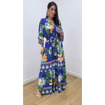 Vestido Talita Estampado 3 Azul