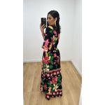 Vestido Talita Estampado 3 Preto