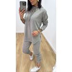 Conjunto Isabela Cinza