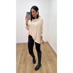 Blusa Telma Bassi Nude Claro