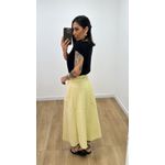 Saia Charlote Amarelo Manteiga