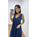 Vestido Aniele Azul Marinho