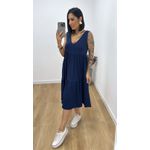 Vestido Aniele Azul Marinho