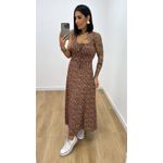 Vestido Rosana Marrom