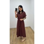 Vestido Madalena Marrom