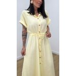 Vestido Madalena Amarelo Manteiga