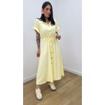 Vestido Madalena Amarelo Manteiga