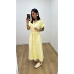 Vestido Madalena Amarelo Manteiga
