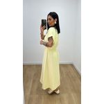 Vestido Madalena Amarelo Manteiga