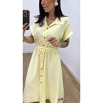 Vestido Madalena Amarelo Manteiga