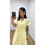 Vestido Madalena Amarelo Manteiga