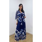 Vestido Talita Estampado Azul
