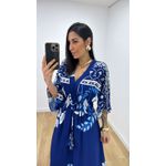Vestido Talita Estampado Azul