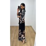 Vestido Talita Estampado Preto