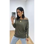 Blusa Bela Verde Militar