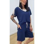 Conjunto Adriana Azul Marinho