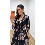 Vestido Talita Estampado 5 Preto