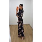 Vestido Talita Estampado 5 Preto