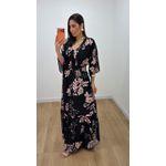 Vestido Talita Estampado 5 Preto