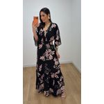 Vestido Talita Estampado 5 Preto